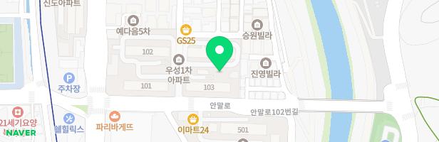 의정부 호원 우성1차아파트 105동앞 지도 이미지