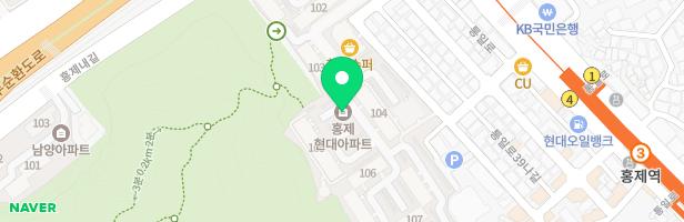 홍제현대아파트 내 어린이놀이터 지도 이미지