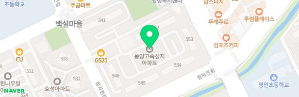 백설어린이공원 놀이터 지도 이미지