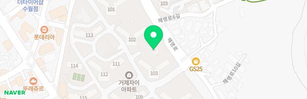 거제자이아파트 103동 앞 놀이터 지도 이미지