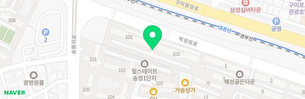 구미송정한솔아파트 놀이터 지도 이미지