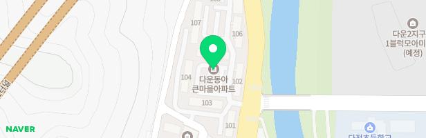 다운동아아파트 104동 앞 놀이터 지도 이미지