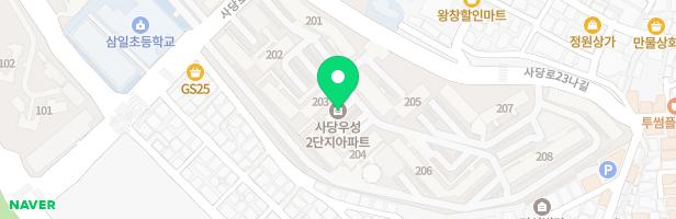 우성2단지아파트 202동 놀이터 지도 이미지