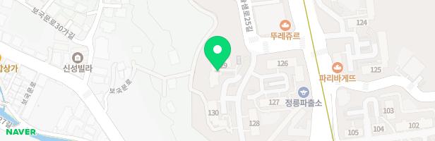 [정릉동]정릉풍림 130동(임대동) 지도 이미지
