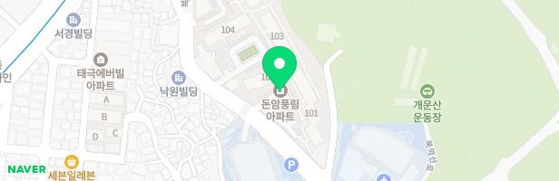 돈암풍림101동옆놀이터 지도 이미지