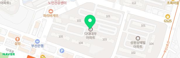 다대 대우아파트 놀이터 지도 이미지