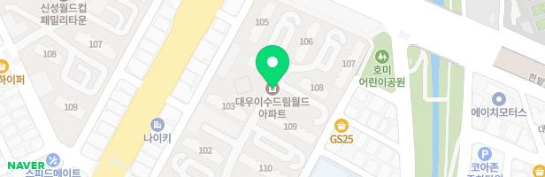 드림월드아파트 어린이집 옆 놀이터 지도 이미지