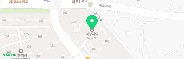 서창자이아파트 105동 놀이터 지도 이미지