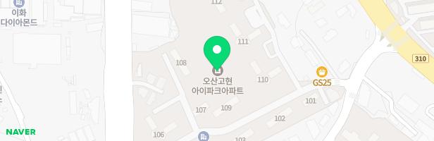 오산고현 IPARK 어린이놀이터 지도 이미지