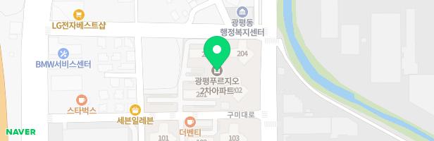 광평푸르지오 2단지 어린이놀이터1(2단지) 지도 이미지