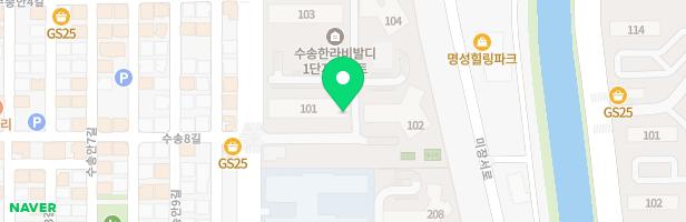 한라비발디아파트 101동 피로티하부 지도 이미지