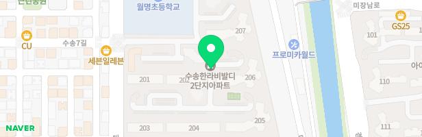 한라비발디2단지아파트 204동 앞 놀이터 지도 이미지