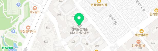 [장위동]대명루첸아파트 102동 지도 이미지