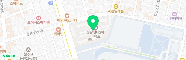 청담현대2차아파트 실외놀이터 지도 이미지