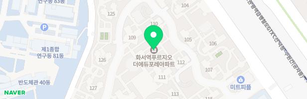 화서역푸르지오더에듀포레 아파트 122동 필로티놀이터 지도 이미지