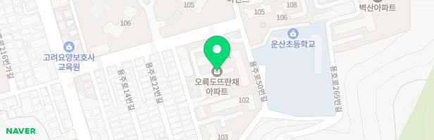 오륙도뜨란채1단지 101동놀이터 지도 이미지