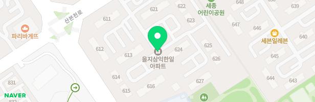 을지아파트 616동 어린이 놀이터 지도 이미지