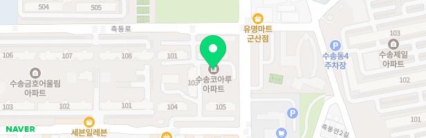 수송코아루아파트놀이터 지도 이미지