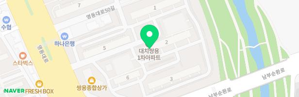 쌍용1차아파트 5동 앞 지도 이미지