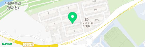 개포현대3차아파트 놀이터 지도 이미지