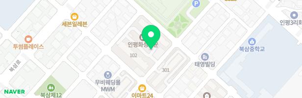 인평숭오시티타운 어린이놀이터2 지도 이미지