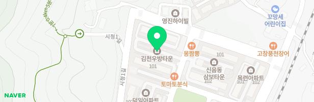 김천우방타운1차아파트 놀이터 지도 이미지