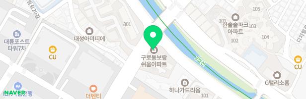 구로 보람쉬움아파트 102동옆 놀이터 지도 이미지