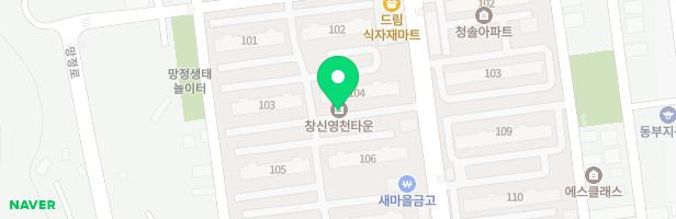영천창신아파트 101동 놀이터 지도 이미지