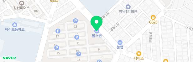 온산금잔디어린이집 옥외놀이터 지도 이미지