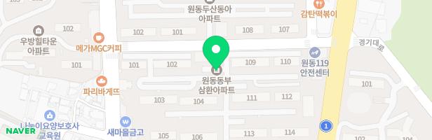 오산 동부삼환아파트 114동앞 놀이터 지도 이미지