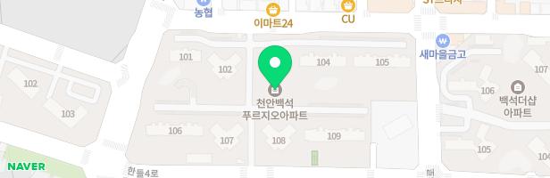 백석푸르지오 101동 놀이터 지도 이미지