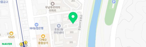 호원동 우성2차아파트 201동 놀이터 지도 이미지