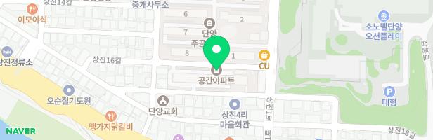 단양공간아파트 내 놀이터 지도 이미지