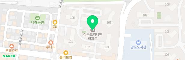 삼구트리니엔아파트 107동 앞 놀이터 지도 이미지