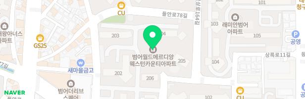 범어월드메르디앙 웨스턴카운디 2놀이터 지도 이미지