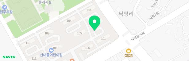 봉동주공2차아파트 108동앞놀이터 지도 이미지