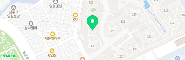 화서역푸르지오더에듀포레 아파트 129-130동 사이 가온놀이터 지도 이미지