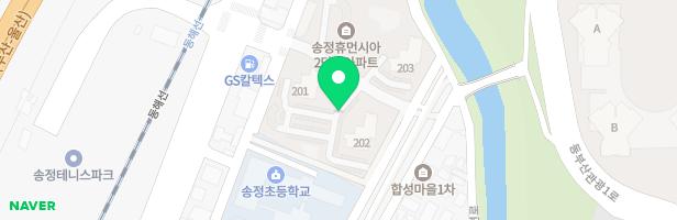 송정2휴먼시아 중앙광장 앞 놀이터 지도 이미지