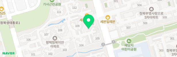 청북이안아파트 어린이놀이터2(104동 앞 ) 지도 이미지