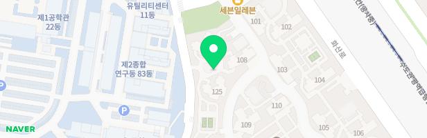 화서역푸르지오더에듀포레 아파트 124-125동 사이 아라놀이터 지도 이미지