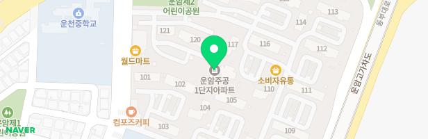 운암1단지내 주공아파트 105동옆 놀이터 지도 이미지
