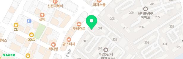 장자마을5단지 부영아파트 놀이터 지도 이미지