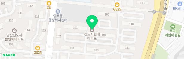 현대아파트 어린이놀이터(관리동) 지도 이미지