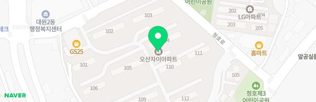 청호 제1어린이공원 놀이터 지도 이미지