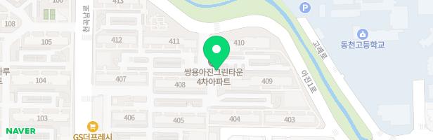 쌍용아진4차아파트 402동놀이터 지도 이미지