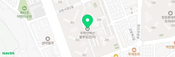 무학산벽산블루밍2단지아파트 3놀이터 지도 이미지