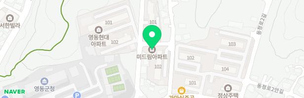 미드림아파트 102동 옆 놀이터 지도 이미지