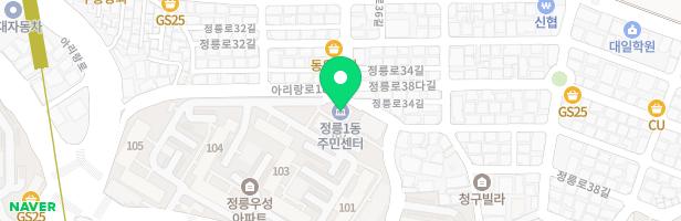 정릉힐스테이트3차아파트 304동-306동 어린이놀이터 지도 이미지