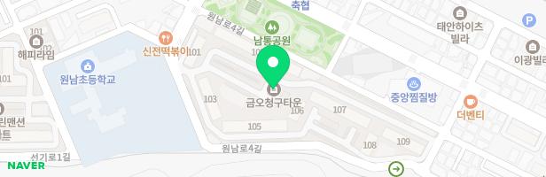 금오청구타운아파트 중앙 놀이터 지도 이미지