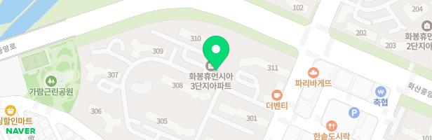 화봉휴먼시아 3단지 (놀이터2, 306동) 지도 이미지